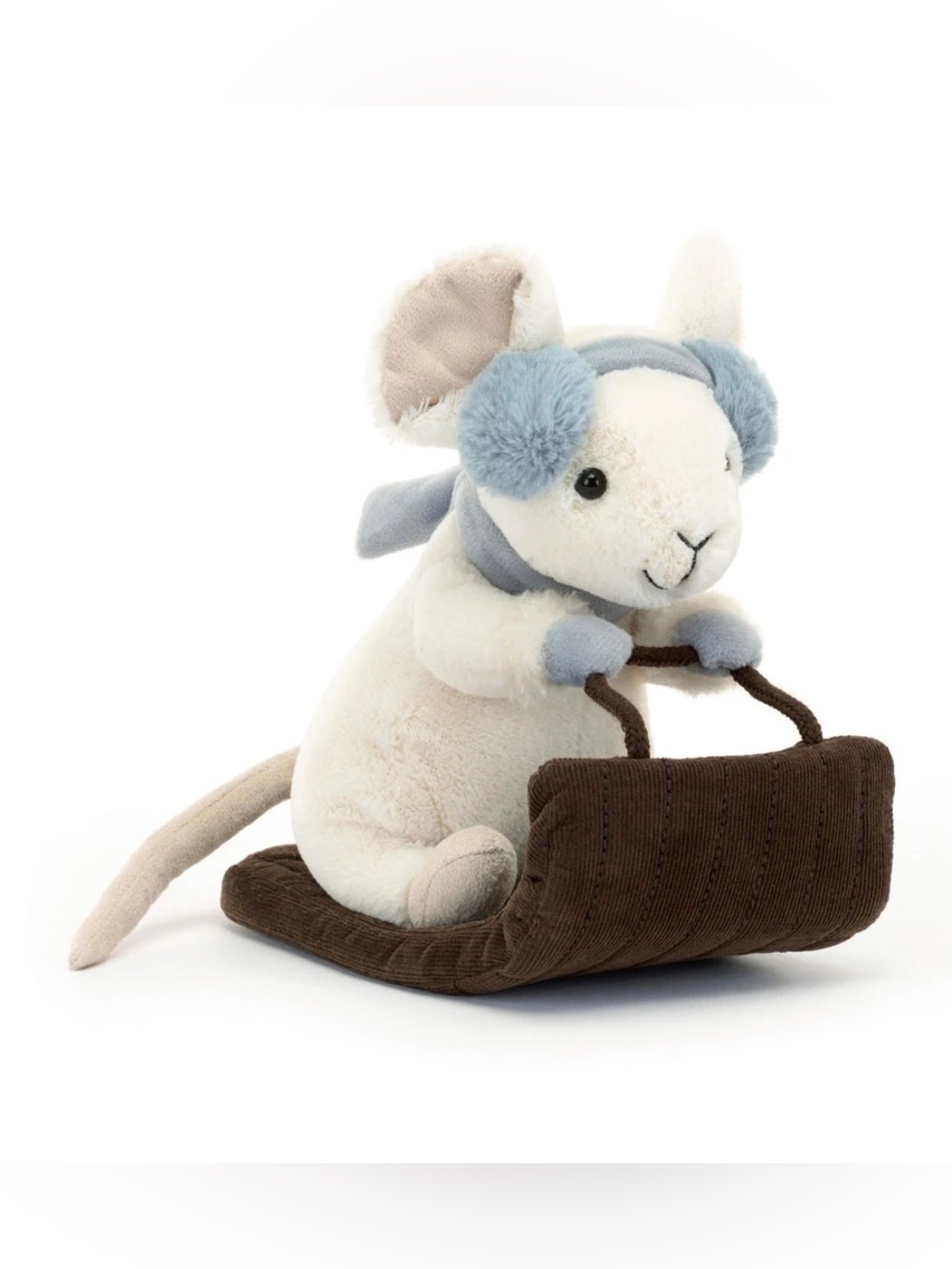 Jellycat Retired Merry Mouse Sleighing - NWT